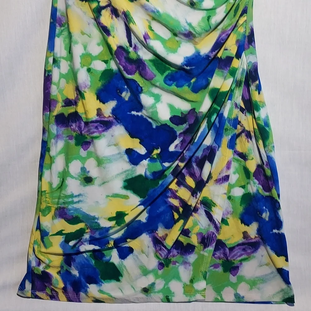 Lauren Ralph Lauren floral pattern sleeveless dress size 2 - Picture 3 of 7